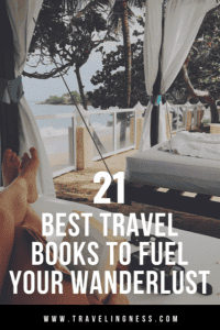 Looking for a new book to read for some travel inspiration? Travel books provide the opportunity to take a journey around the world from your home. Use this list for the best travel book ideas that will fuel your wanderlust! #travelbooks #travelreading #bestbooks #booksfortravelers 