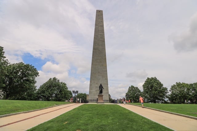 The Bunker Hill Monument is almost 300 steps to the top!