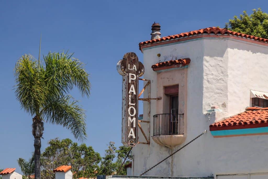 The historic La Paloma marquee