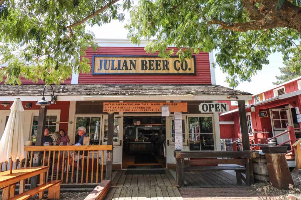 The Julian Beer Co. has great outdoor seating that is perfect to enjoy a beer at