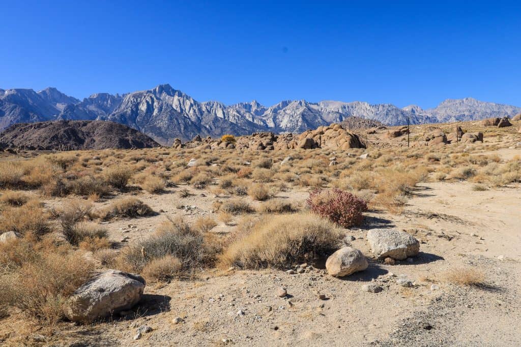 Camping is free on BLM land in the Alabama Hills!