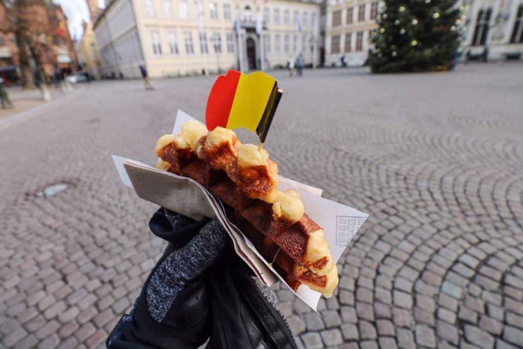 A warm Liege waffle is the best snack on the go...