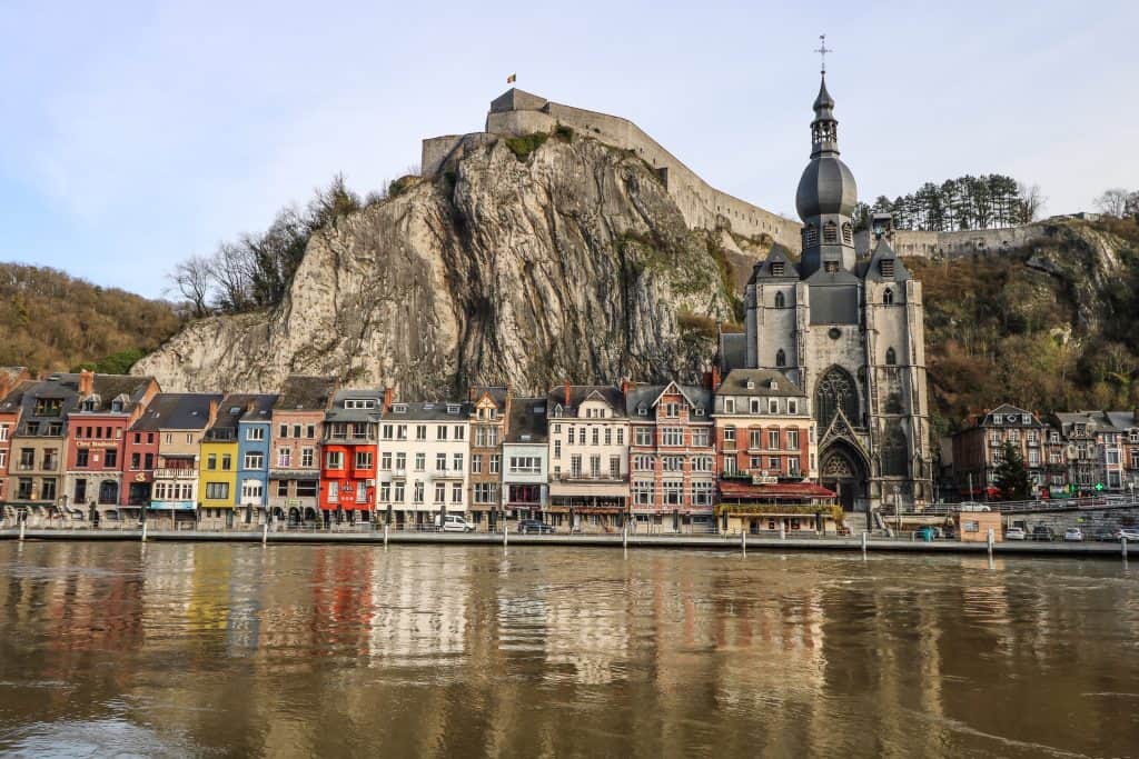The striking beauty of the citadel and cathedral in Dinant