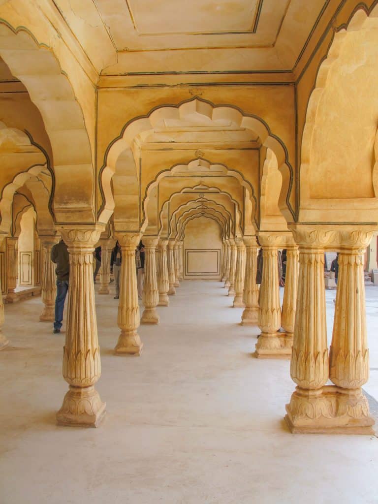 The scalloped arches throughout Amber Fort are gorgeous...