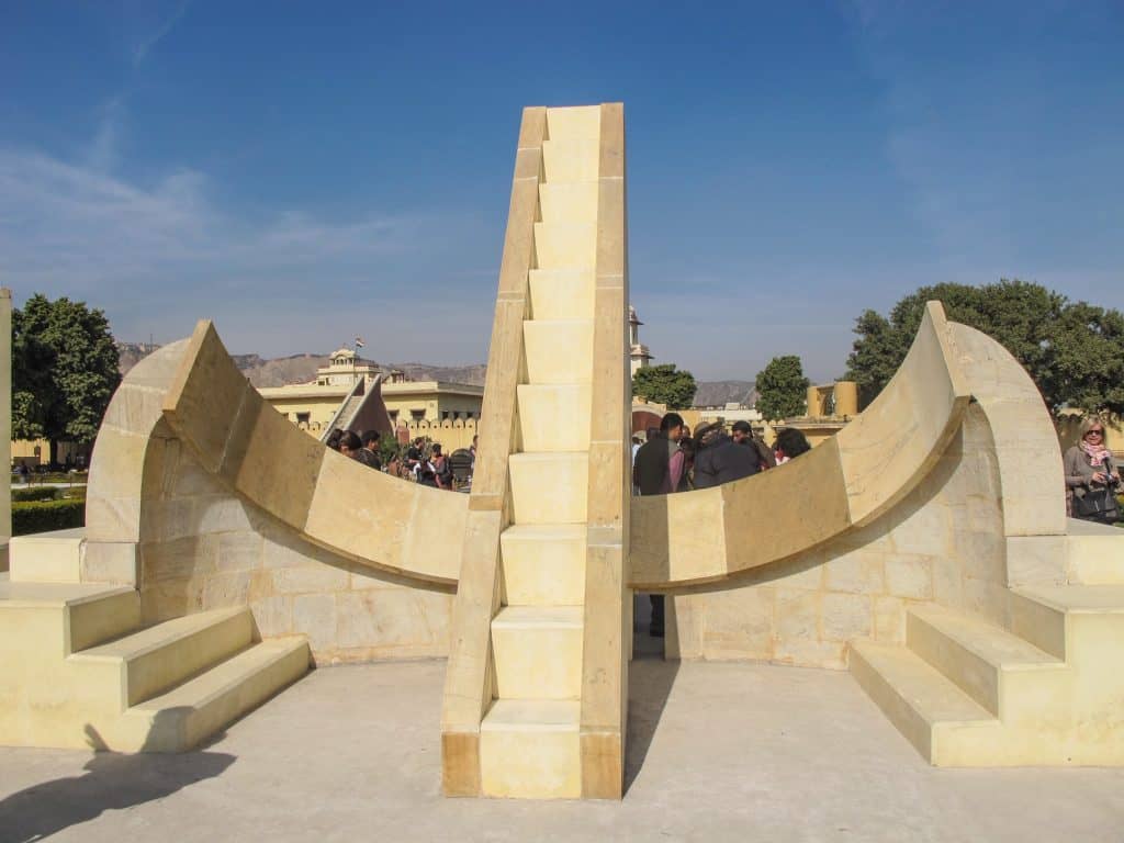A unique geometric structure that was a tool to determine time at Jantar Mantar