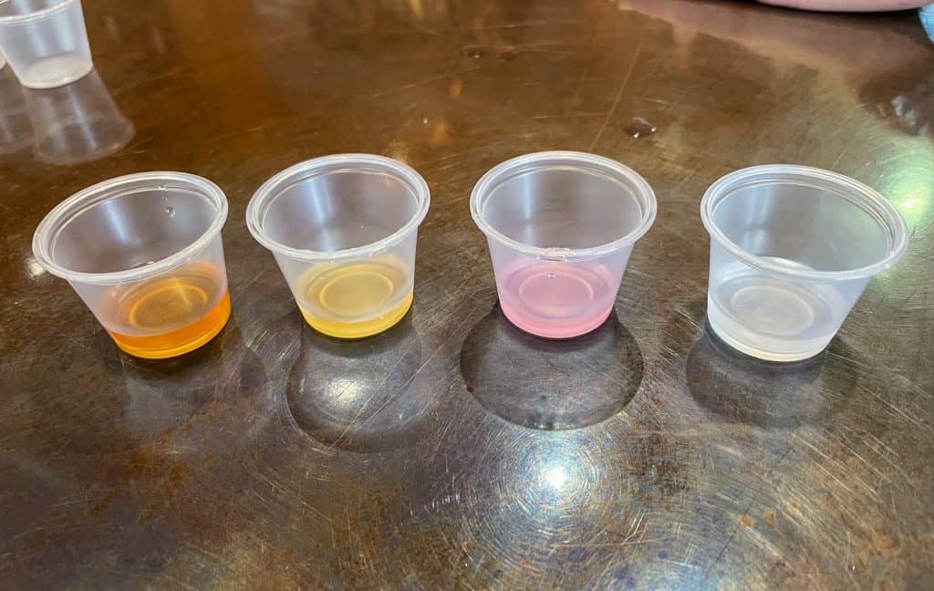 Tasting Bayou Rums in a variety of different flavors.