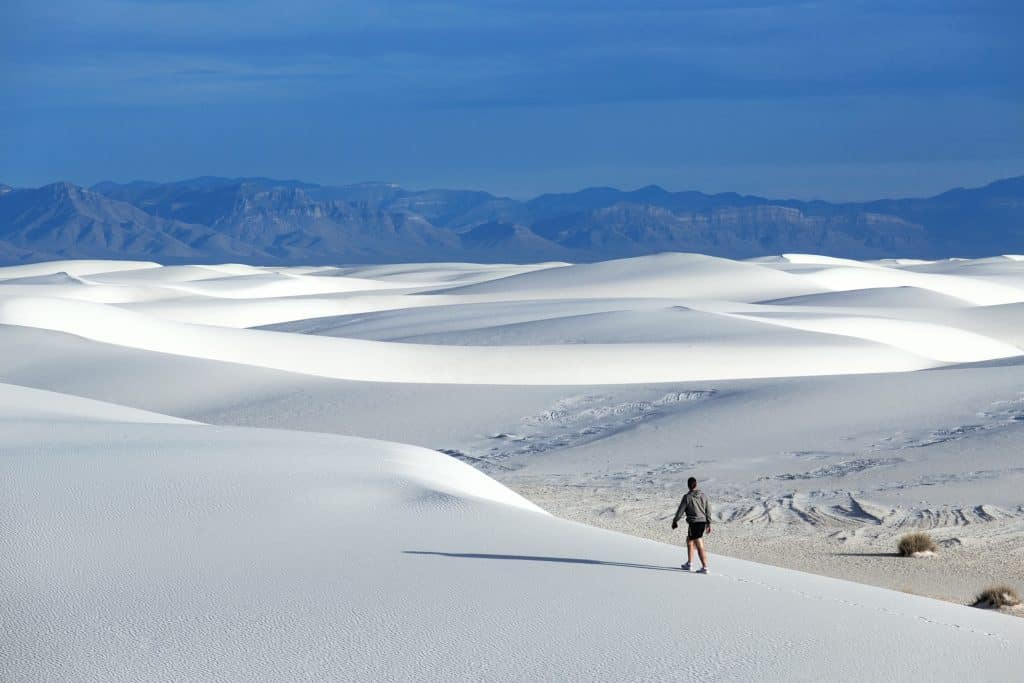 You can use your national park pass at White Sands National Park New Mexico, USA.