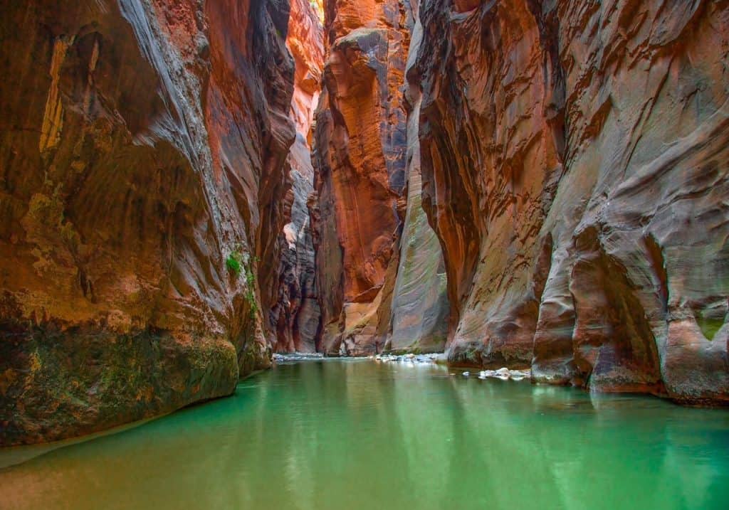 The Narrows at Zion National Park, Utah is one of the sites you can use America The Beautiful Park Pass