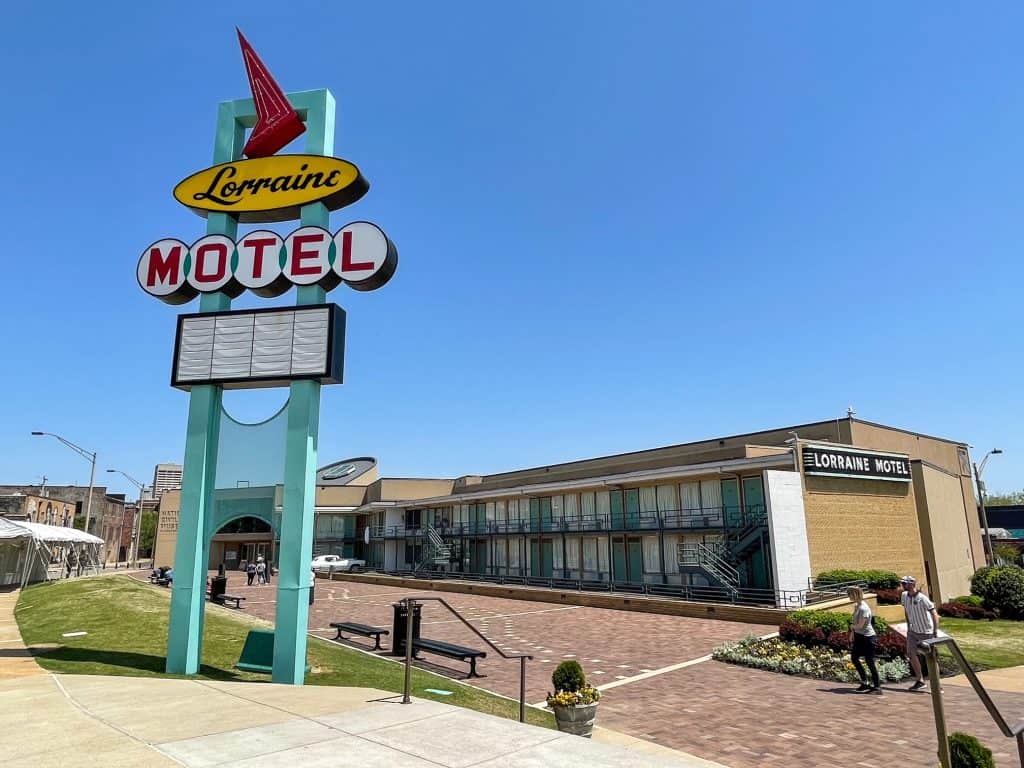 The historic Lorraine Motel that is now the National Civil Rights Museum in Memphis, TN.