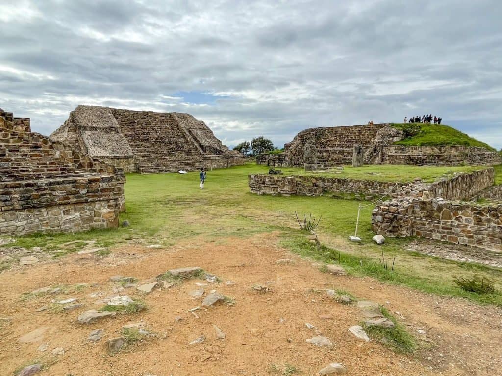 The archeological ruins at Monte Alban near Oaxaca, Mexico.